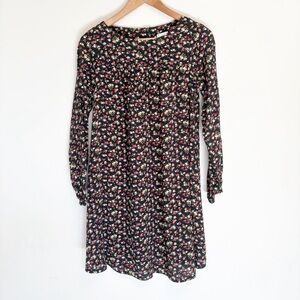 NWT The Nines by Hatch Black Floral Dress with Multicolor Blooms